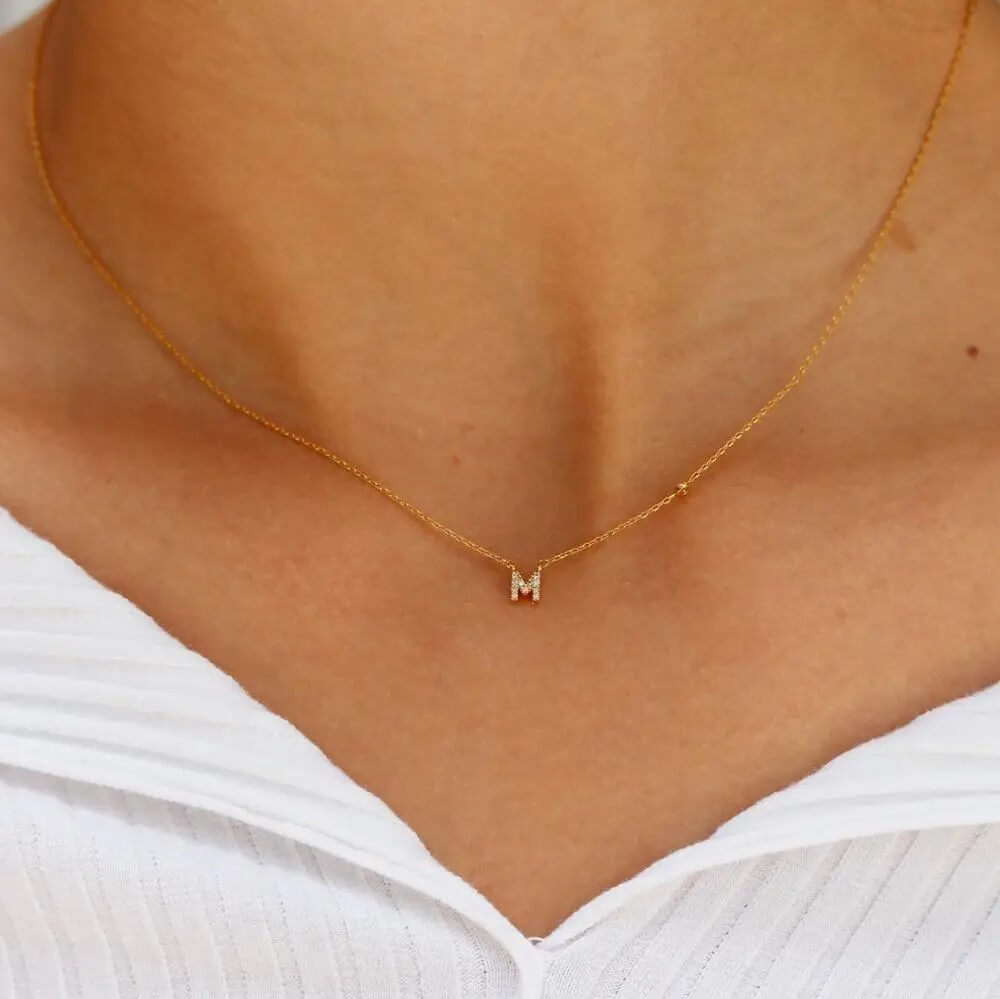 Personalised Zora Initial Necklace | Personalised Jewellery | High