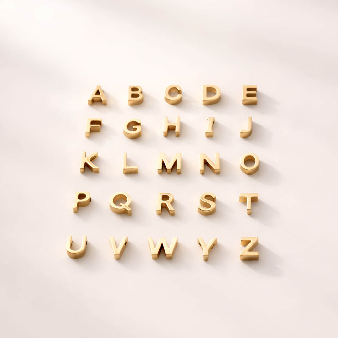 Initial Letter & Heart Necklace -18ct Gold Plated Initial Letter & Heart Necklace -18ct Gold Plated