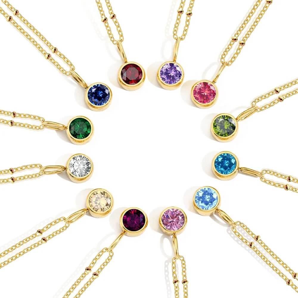 Dora Birthstone Necklace