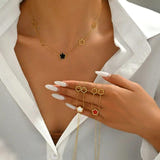 Five Clover Pendant Necklace