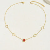 Five Clover Pendant Necklace