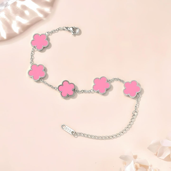 Five Leaf Multi Clover Bracelet