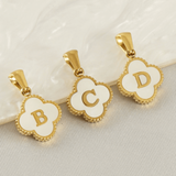 Personalised Clover Initial Pendant