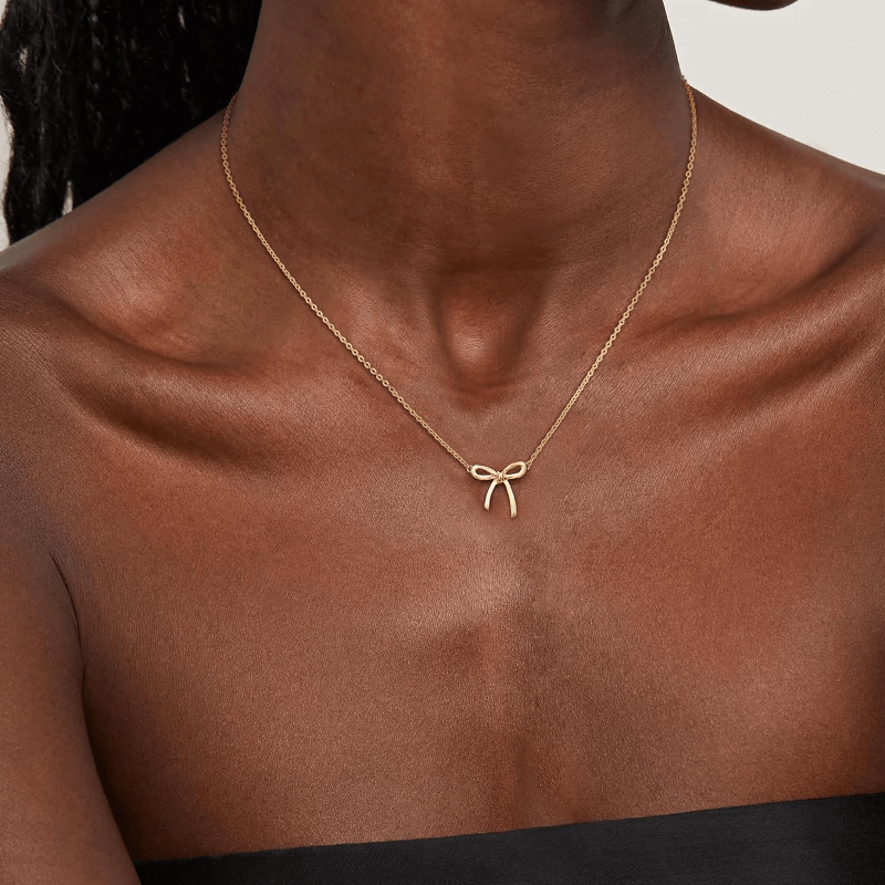 Bianca Bow Ribbon Necklace