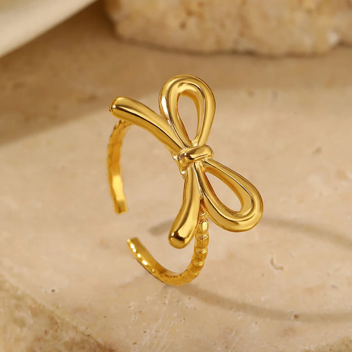 Bianca Bow Ribbon Ring