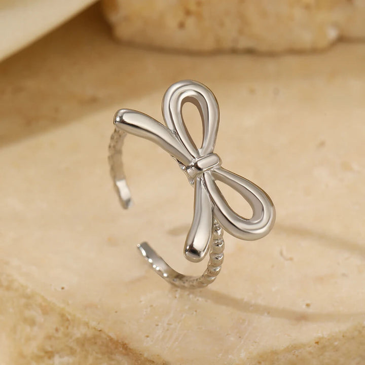 Bianca Bow Ribbon Ring