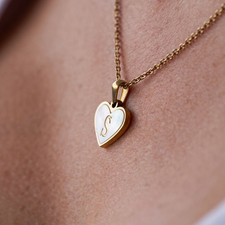 Personalised Alora Heart Initial Necklace