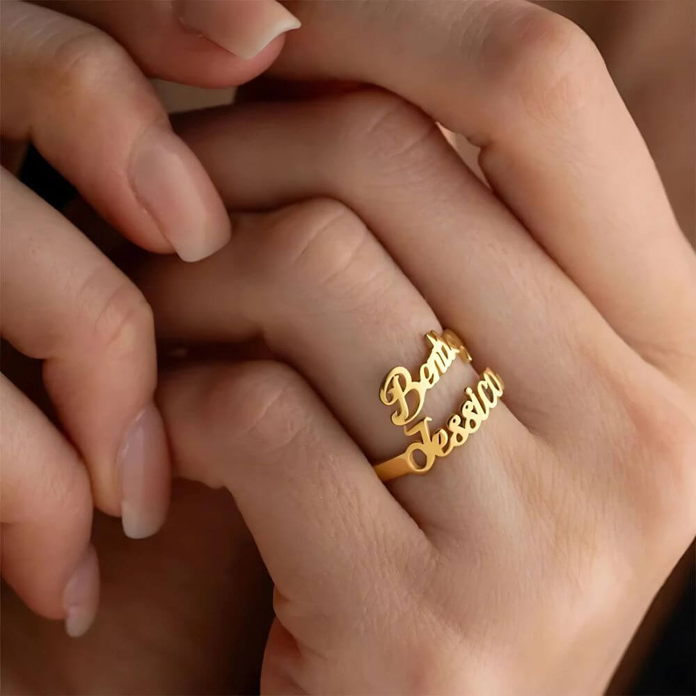 Personalised Jasmine Name Ring
