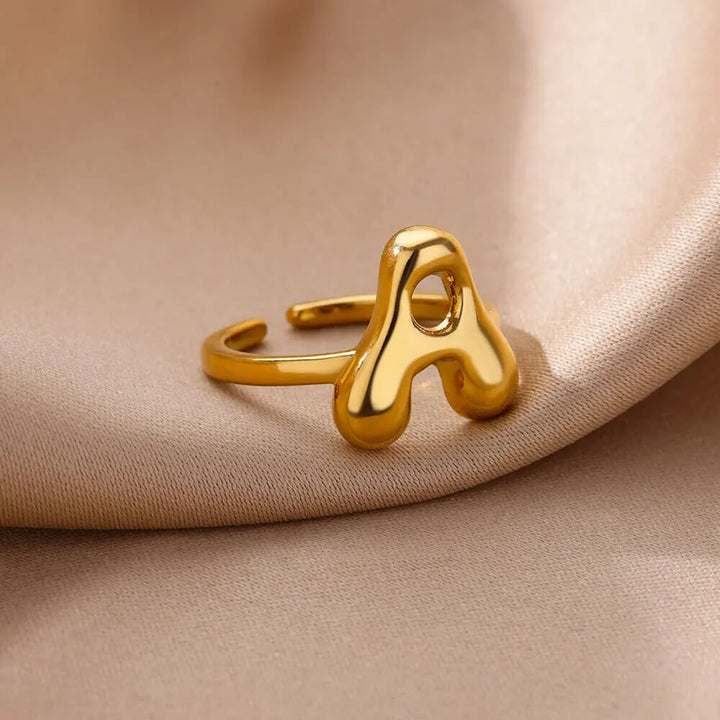 Personalised Kia Bubble Initial Ring