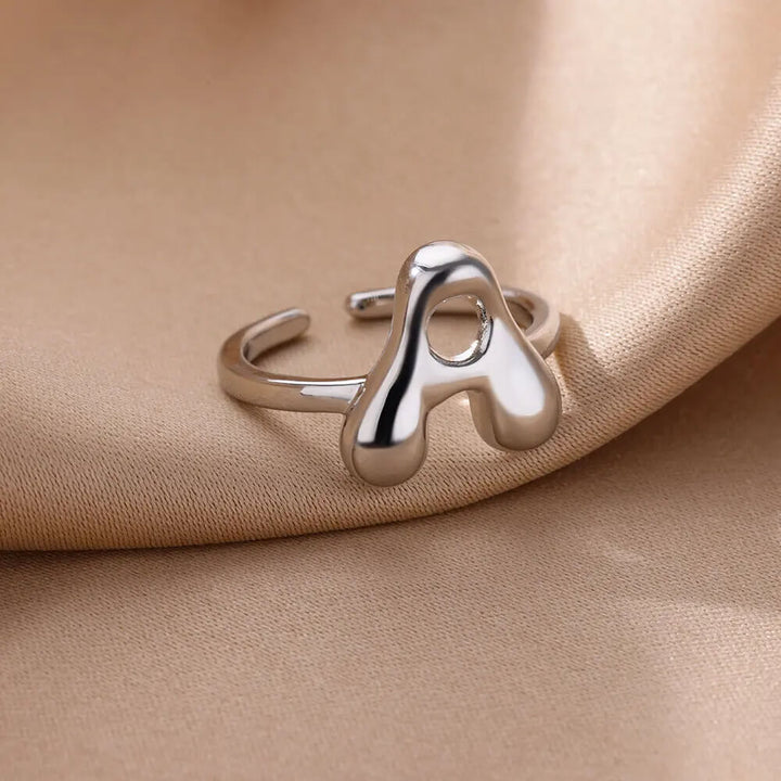 Personalised Kia Bubble Initial Ring
