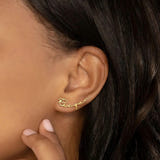 Personalised Raegan Name Earrings