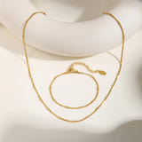 Serinna Snake Chain Bead Bracelet