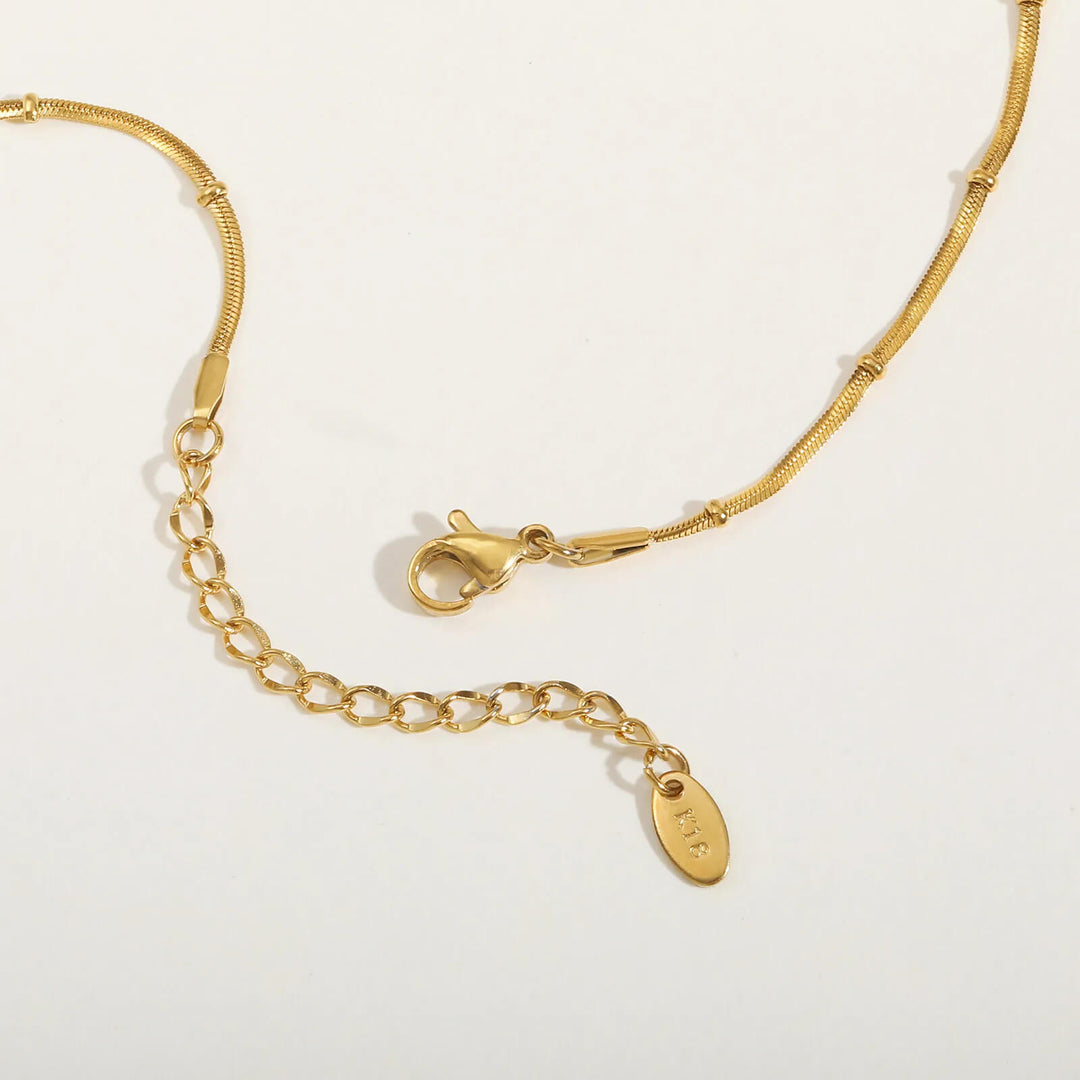 Serinna Snake Chain Bead Bracelet