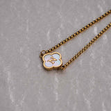 Personalised Clover Initial Bracelet