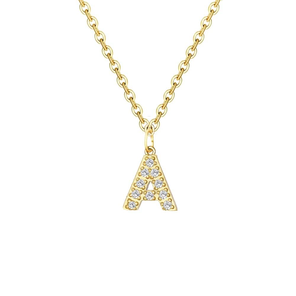 Personalised Briella Diamond Initial Necklace