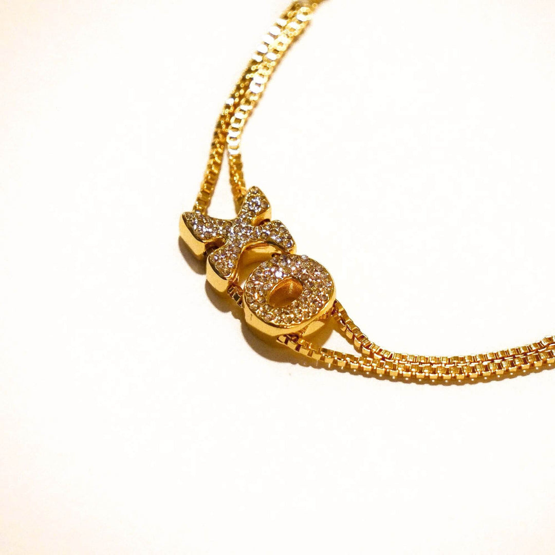 Personalised Bria Bubble Initial Bracelet