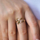 Personalised Jasmine Name Ring