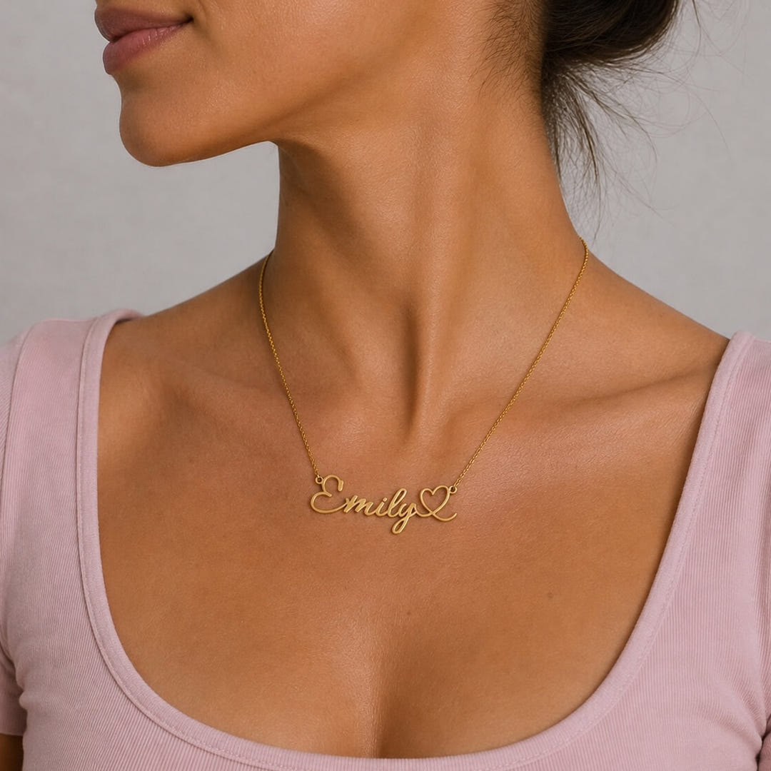 Personalised Amour Name Necklace